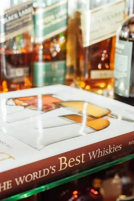 a book that says the worlds best whiskies at The Grand Hotel Nanaimo in Nanaimo