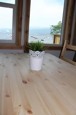 a plant sitting on a table in front of a window at Jewel Bay Resort in Sorrento