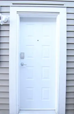 a white door on a house at A private suite in Port Moody in Port Moody