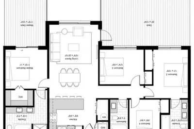 a floor plan of a house at Base Camp Revy! in Revelstoke