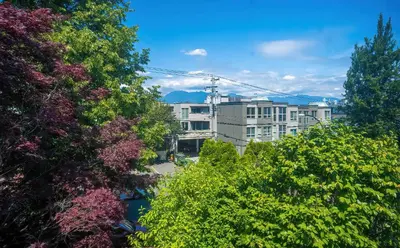 a view of a city with trees and buildings at Charming Home Near UBC with Parking & Backyard in Vancouver