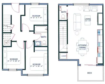 a floor plan of a house at K202 Hot tub, Pool, MTN view, AC, free parking in Canmore