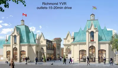 a large building with people walking in front of it at Cozy Private suite-Free parking-Netflix-Separate entrance-Self Check in in Richmond