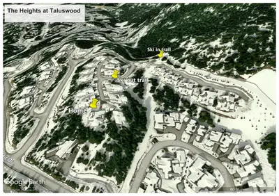 a map of a city with buildings and roads at Whistler Ski In Ski Out in Whistler