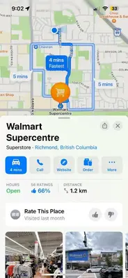 a screenshot of a map of a parking lot at Vancouver Airport 7 mins away Cozy room Richmond near YVR in Richmond