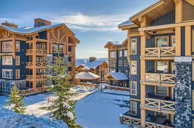 an image of a lodge in the snow at Stonegate Resort Unit B401 in Big White
