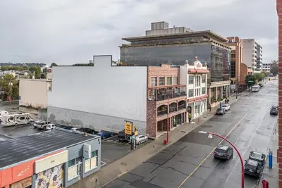 an overhead view of a city street with buildings at Be The Lively Cityzen In Cityzen in Victoria