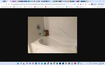 a picture of a bath tub in a bathroom at Main floor room 4, 22 minute from airport in Edmonton
