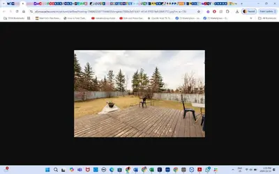 a picture of a dog sitting on a boardwalk at Room # 2 sleep 4 Arrangement in Edmonton