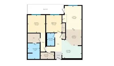 a plan of a house at Stylishly Renovated Spring Creek Retreat in Canmore