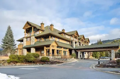 a large house on the side of a road at Nicklaus North - Clubhouse by Whistler Premier in Whistler