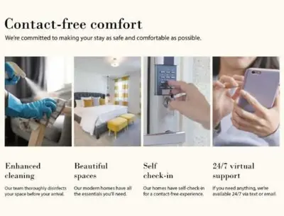 a collage of pictures of a room with a person holding a cell phone at Basement Suite in Calgary - Short Drive to Banff in Calgary