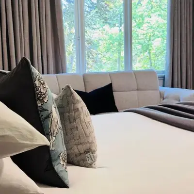 Charming Queen Bedroom with Bathroom Vancouver West
