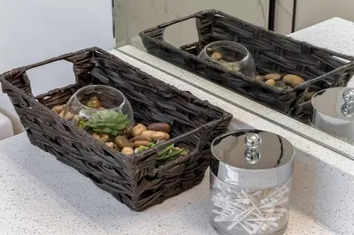 two baskets of vegetables sitting on a counter at ~CozySpacious3bedroomRetreat~FREEparking•2.5bath in Edmonton