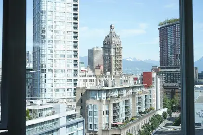 a view of a city with tall buildings at Center of the City in Vancouver