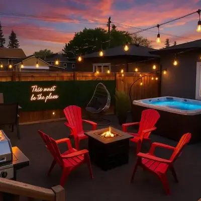 Summer Haven - HotTub - FireTable - KingBed - BBQ - Sleeps8