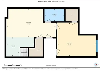 a floor plan of a house at Beautifully Finished Basement Suite, Shared Entrance, SW Edmonton in Edmonton