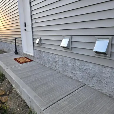 a front door of a house with a dog entrance at Spacious 2 Bedroom Suite in Edmonton in Edmonton
