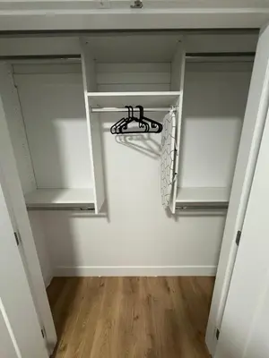 a walk in closet with at Brand new fully Private Garden suite 2 in Delta
