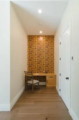 a home office with a desk and a chair at Samson House in Revelstoke
