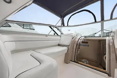 a view of the cockpit of a boat at COSY FLOATING HOME IN Vancouver downtown in Vancouver