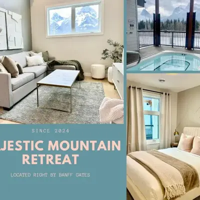 Mountain Retreat with Views and Hot Tub Near Banff Gates