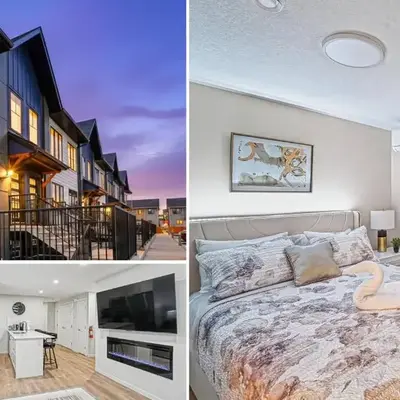Stylish 2BR Townhome - Near YYC Airport - Free Parking