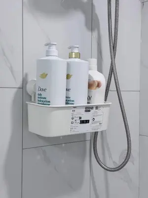 a shelf in a bathroom with three items on it at Charming Family-Friendly House Rental in Edmonton in Edmonton