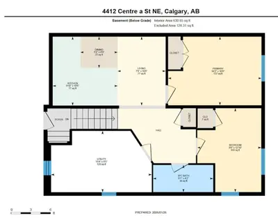 a floor plan at New 2BR Home - Family Friendly - Near YYC Airport & Downtown - 4412 - DN in Calgary