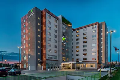 a rendering of a hotel in a parking lot at Element Calgary Airport in Calgary