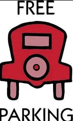 a red object with the words free parking at 4 Bedroom 4 Bathroom 2 Kitchen House in Bridlewood in Calgary