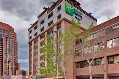 an image of the front of a building at Holiday Inn Express and Suites Calgary by IHG in Calgary