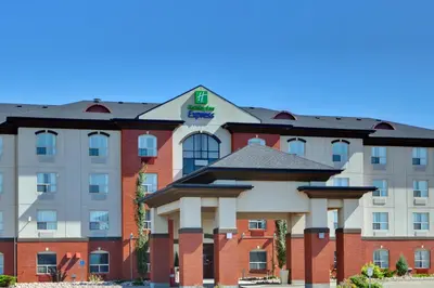 a rendering of the front of a hotel at Holiday Inn Express Hotel & Suites Sherwood Park-Edmonton Area by IHG in Sherwood Park