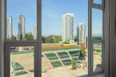 a view from the window of a building at Civic Hotel, Autograph Collection in Surrey