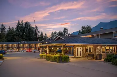 a parking lot in front of a hotel at Best Western Sicamous Inn in Sicamous