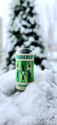a soda can sitting in the snow at Western Lodge in Kimberley