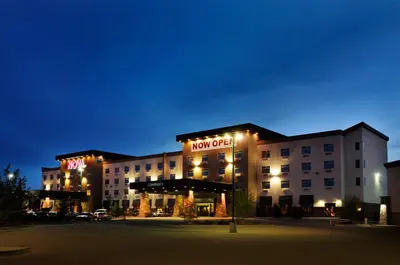 a hotel with a sign on the front of it at Chateau Nova Yellowhead in Edmonton