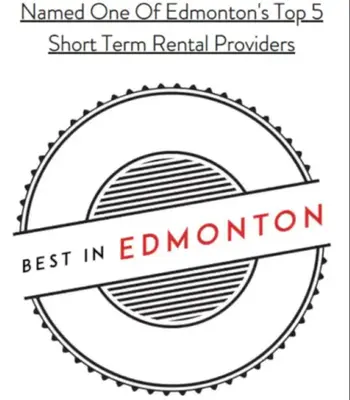 a label for the school of education with the text named one of elonrons at Spa Oasis Home - Hot Tub - King Bed - BBQ - Garage - Pets! in Edmonton