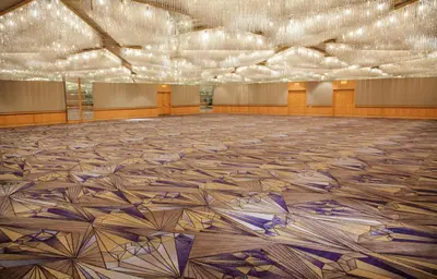 a large room with a large floor with a large ceiling at Pan Pacific Vancouver in Vancouver