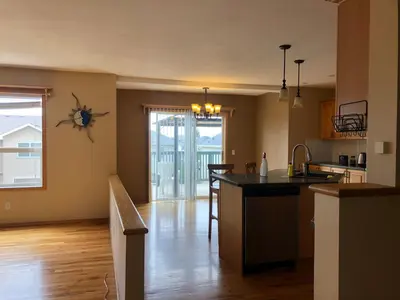 a kitchen with a sink and a counter top at Citadel hill cr community! in Calgary