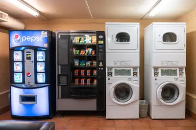 a gas station with two washers and two machines at Banff Caribou Lodge and Spa in Banff