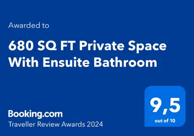 a blue screen with the sf private space with engine bathroom at Mountain Calm & Private Ensuite Hosted by Maureen in Calgary