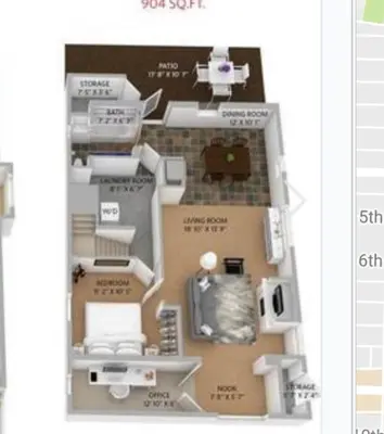 a floor plan of a house at walk distance to kits beach 2bedrooms only for you in Vancouver