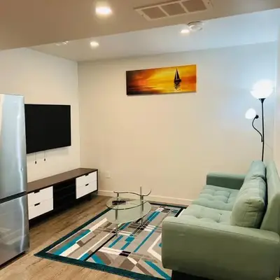 Brand new 1 Bedroom Basement Suite. Wi-Fi