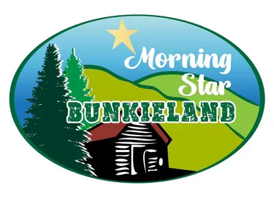 a logo for a morning star building battalion at Boho Bungalow in Nelson